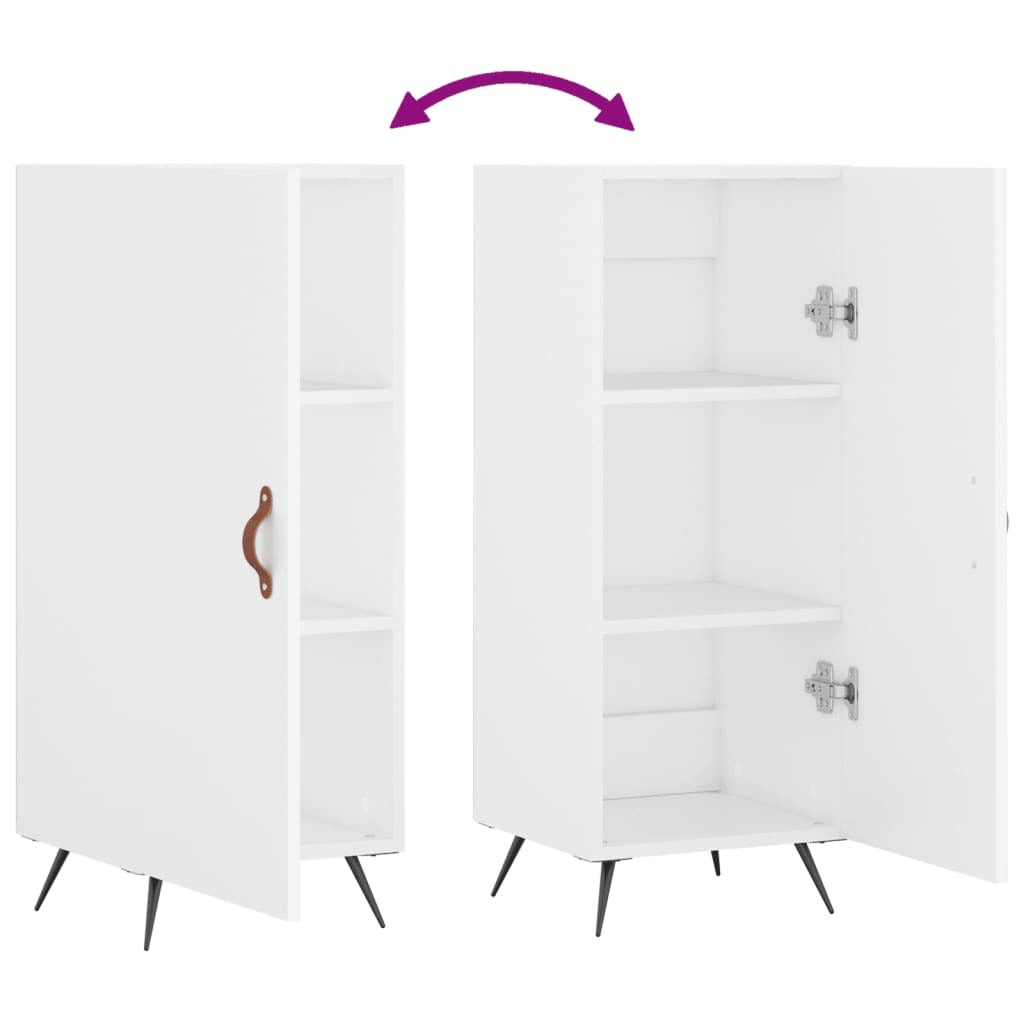 Sideboard White 34.5x34x90 cm Engineered Wood