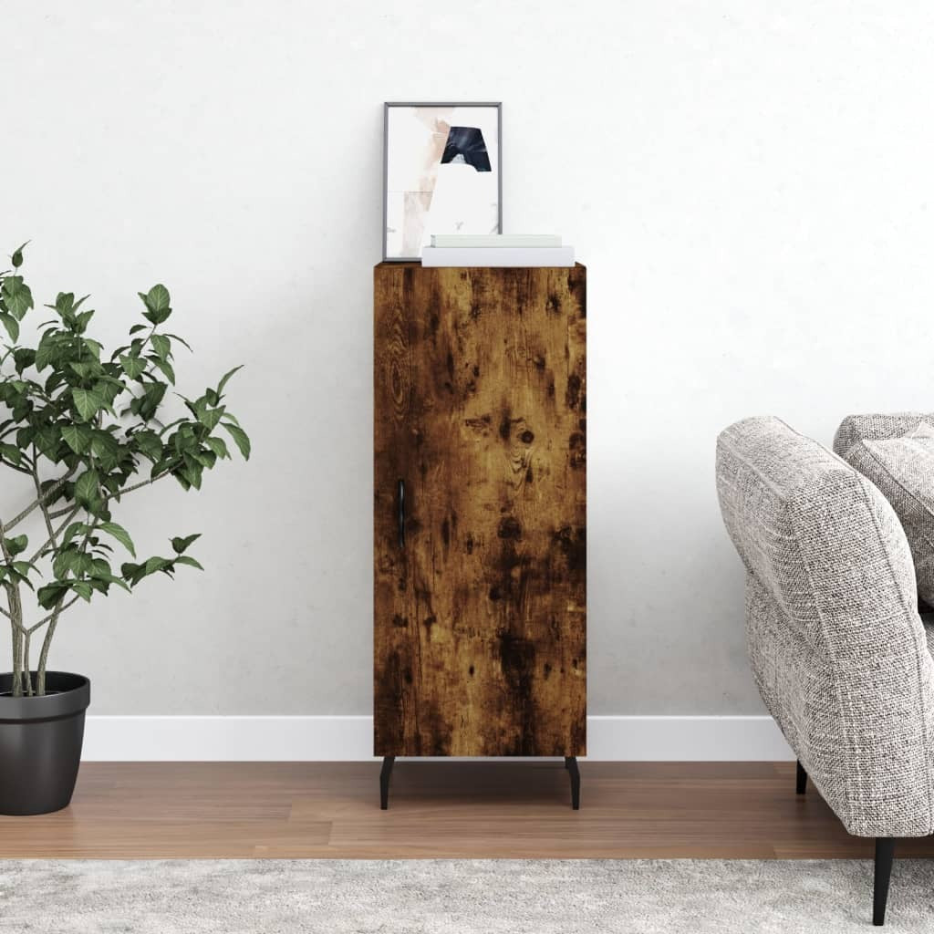 Sideboard Smoked Oak 34.5x34x90 cm Engineered Wood