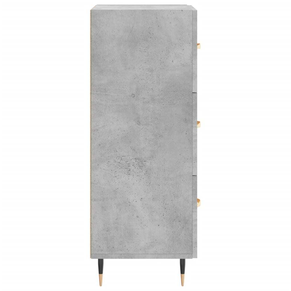 Sideboard Concrete Grey 34.5x34x90 cm Engineered Wood