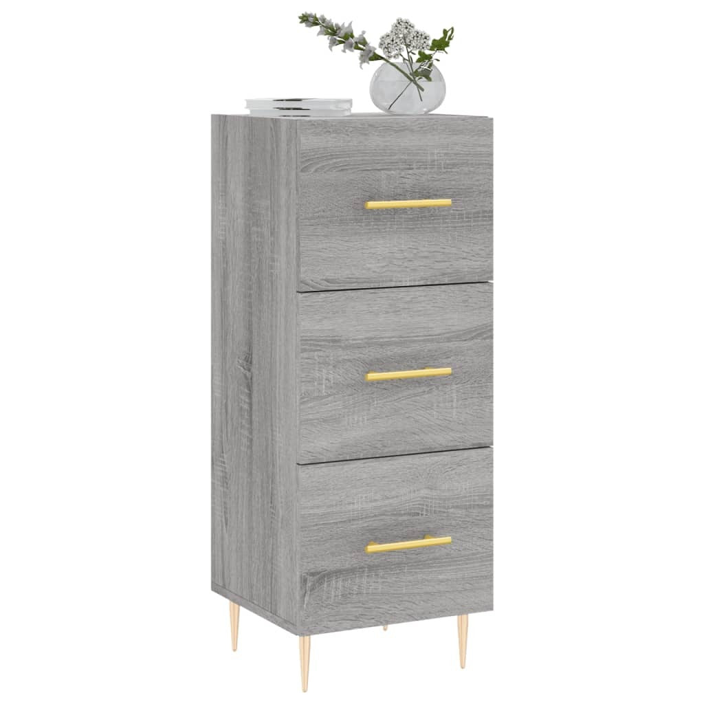 Sideboard Grey Sonoma 34.5x34x90 cm Engineered Wood