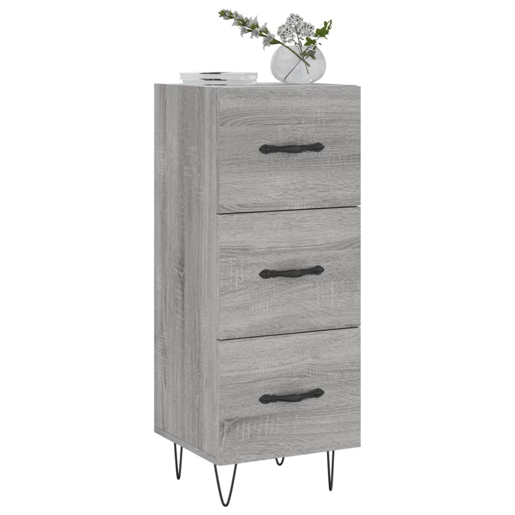 Sideboard Grey Sonoma 34.5x34x90 cm Engineered Wood
