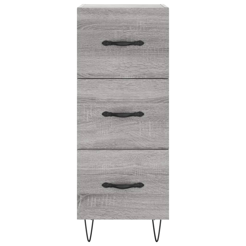 Sideboard Grey Sonoma 34.5x34x90 cm Engineered Wood