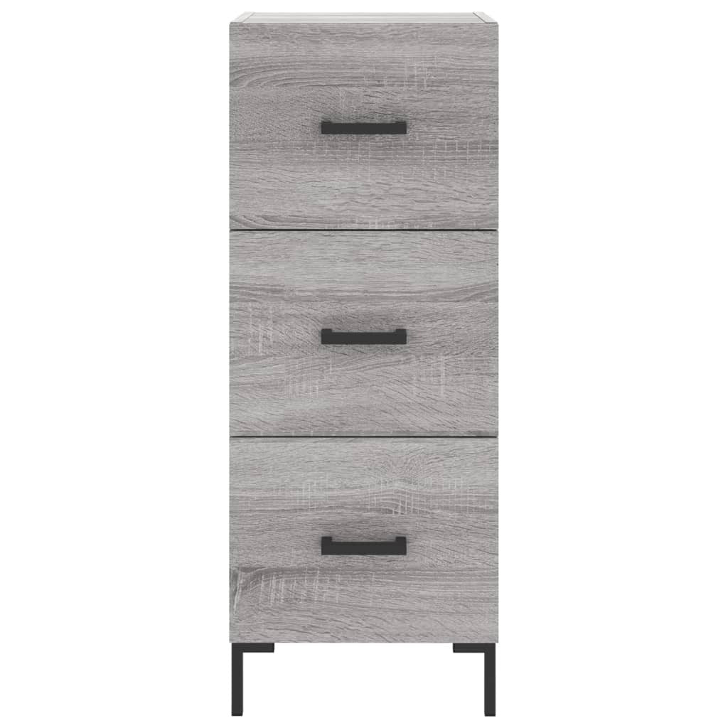 Sideboard Grey Sonoma 34.5x34x90 cm Engineered Wood