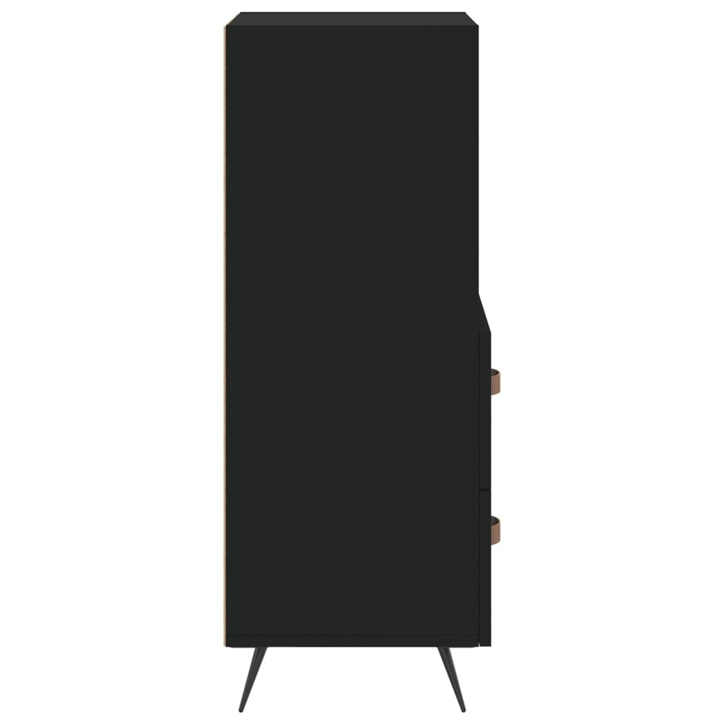 Sideboard Black 34.5x34x90 cm Engineered Wood