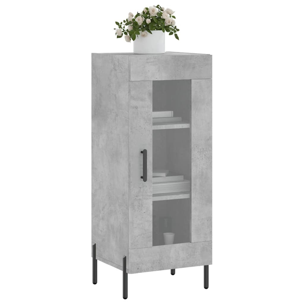 Sideboard Concrete Grey 34.5x34x90 cm Engineered Wood