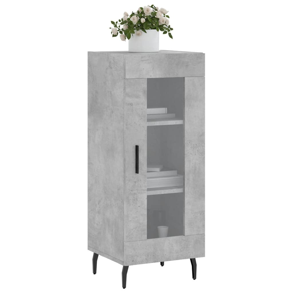 Sideboard Concrete Grey 34.5x34x90 cm Engineered Wood