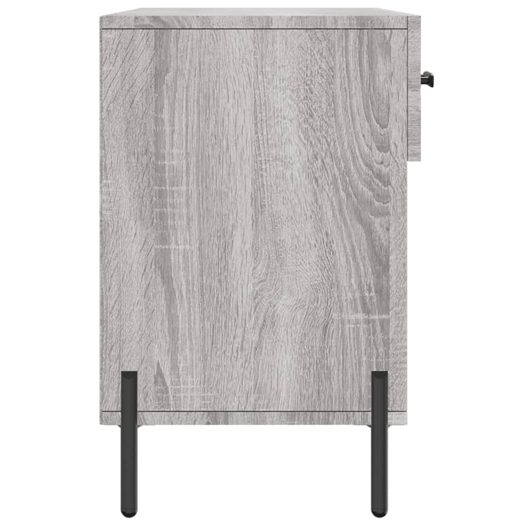 Shoe Bench Grey Sonoma 102x35x55 cm Engineered Wood