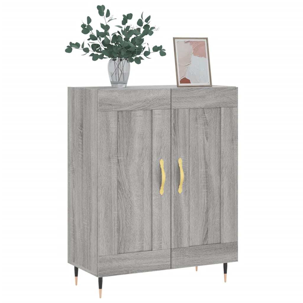 Sideboard Grey Sonoma 69.5x34x90 cm Engineered Wood