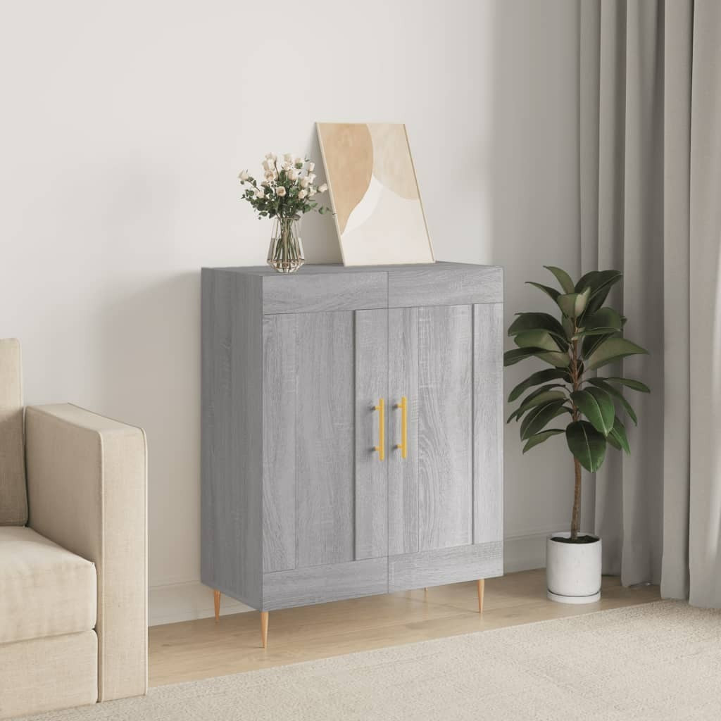 Sideboard Grey Sonoma 69.5x34x90 cm Engineered Wood