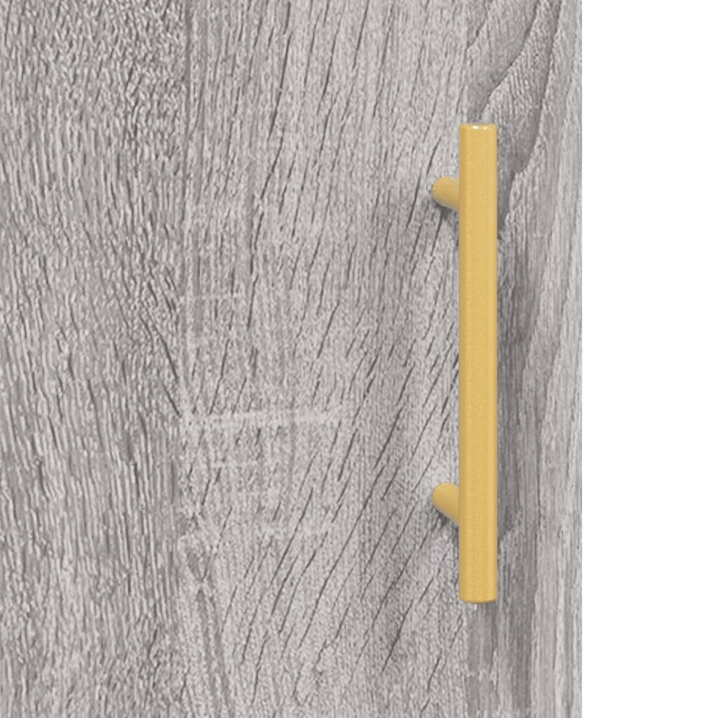 Sideboard Grey Sonoma 69.5x34x90 cm Engineered Wood