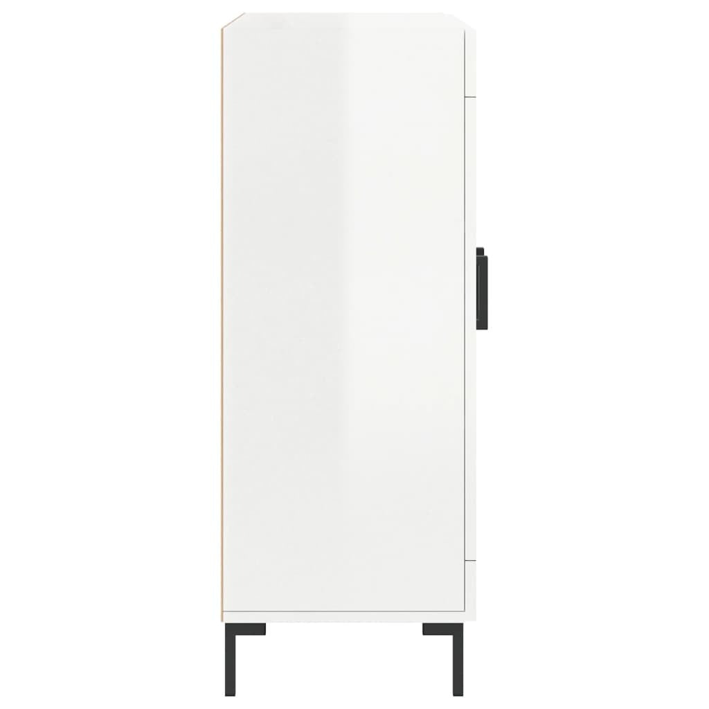 Sideboard High Gloss White 69.5x34x90 cm Engineered Wood