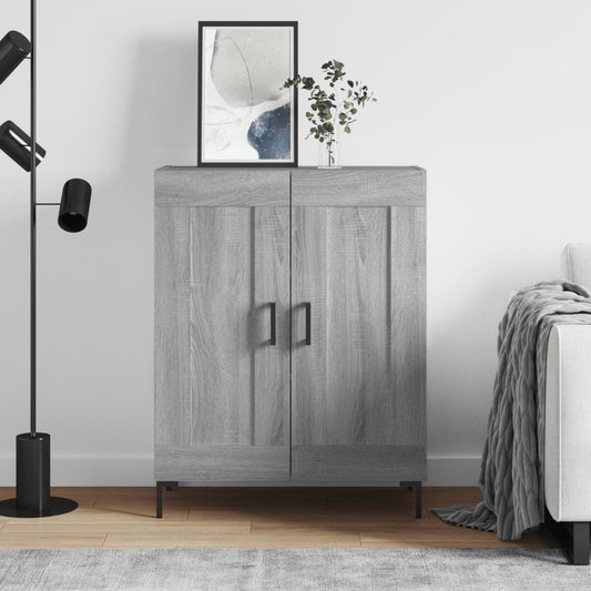 Sideboard Grey Sonoma 69.5x34x90 cm Engineered Wood
