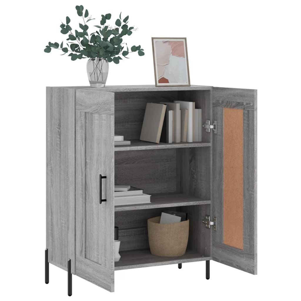 Sideboard Grey Sonoma 69.5x34x90 cm Engineered Wood