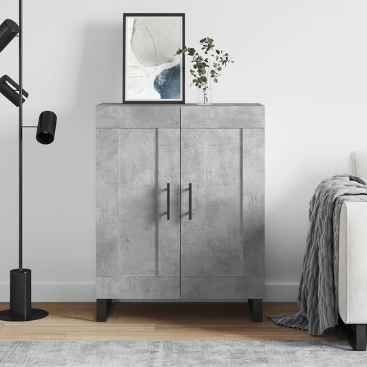 Sideboard Concrete Grey 69.5x34x90 cm Engineered Wood
