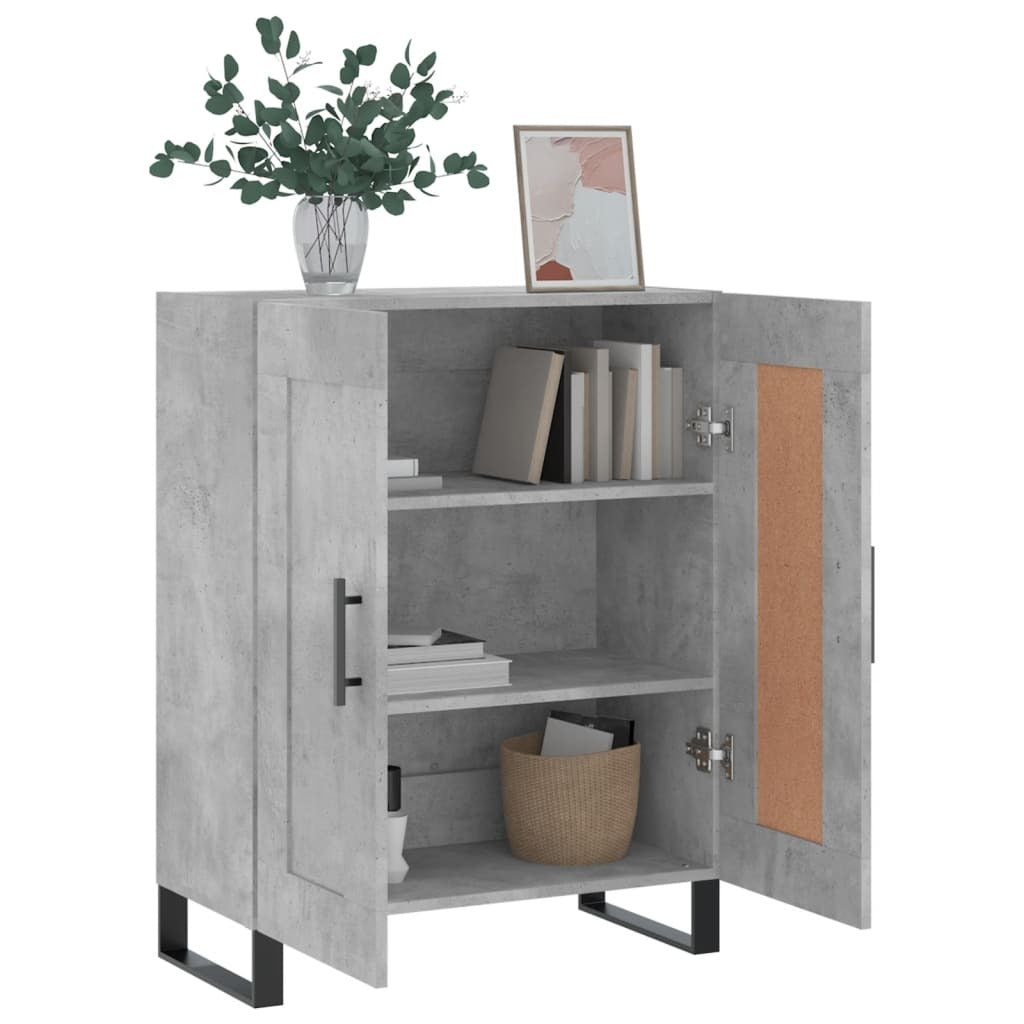 Sideboard Concrete Grey 69.5x34x90 cm Engineered Wood