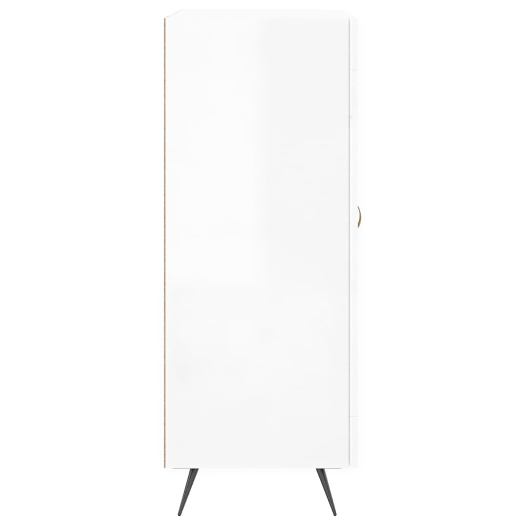 Sideboard High Gloss White 69.5x34x90 cm Engineered Wood