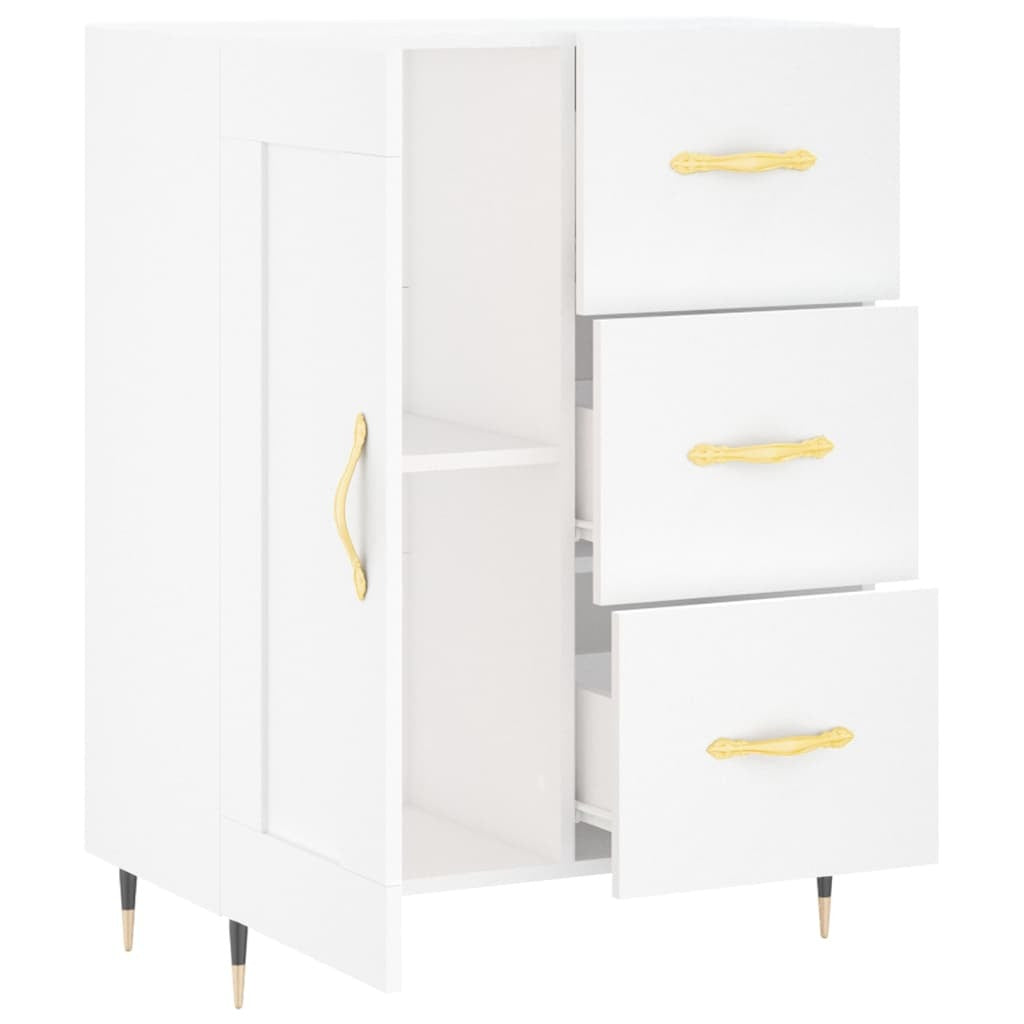 Sideboard White 69.5x34x90 cm Engineered Wood