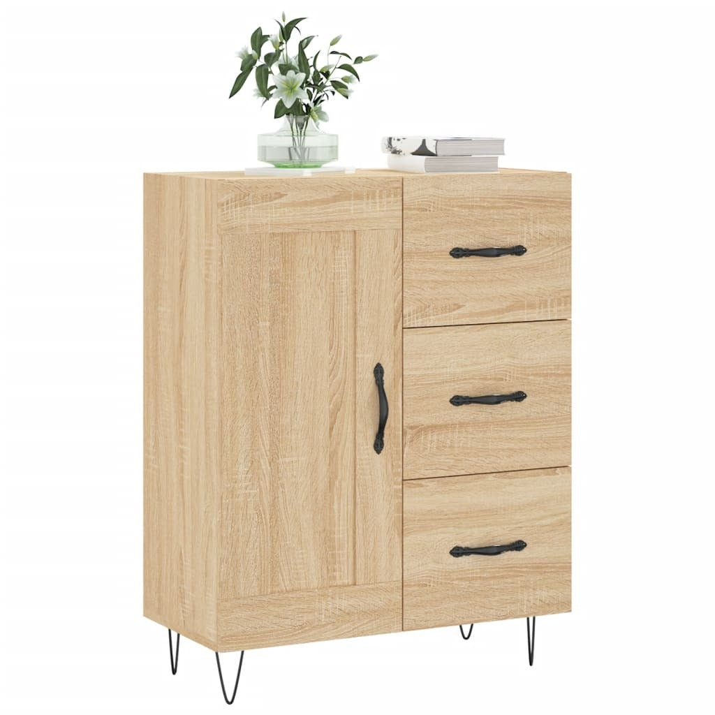 Sideboard Sonoma Oak 69.5x34x90 cm Engineered Wood