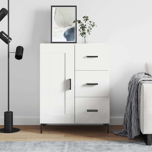 Sideboard White 69.5x34x90 cm Engineered Wood