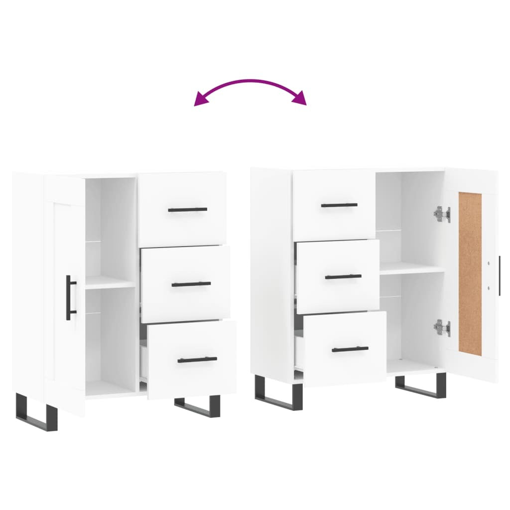 Sideboard White 69.5x34x90 cm Engineered Wood