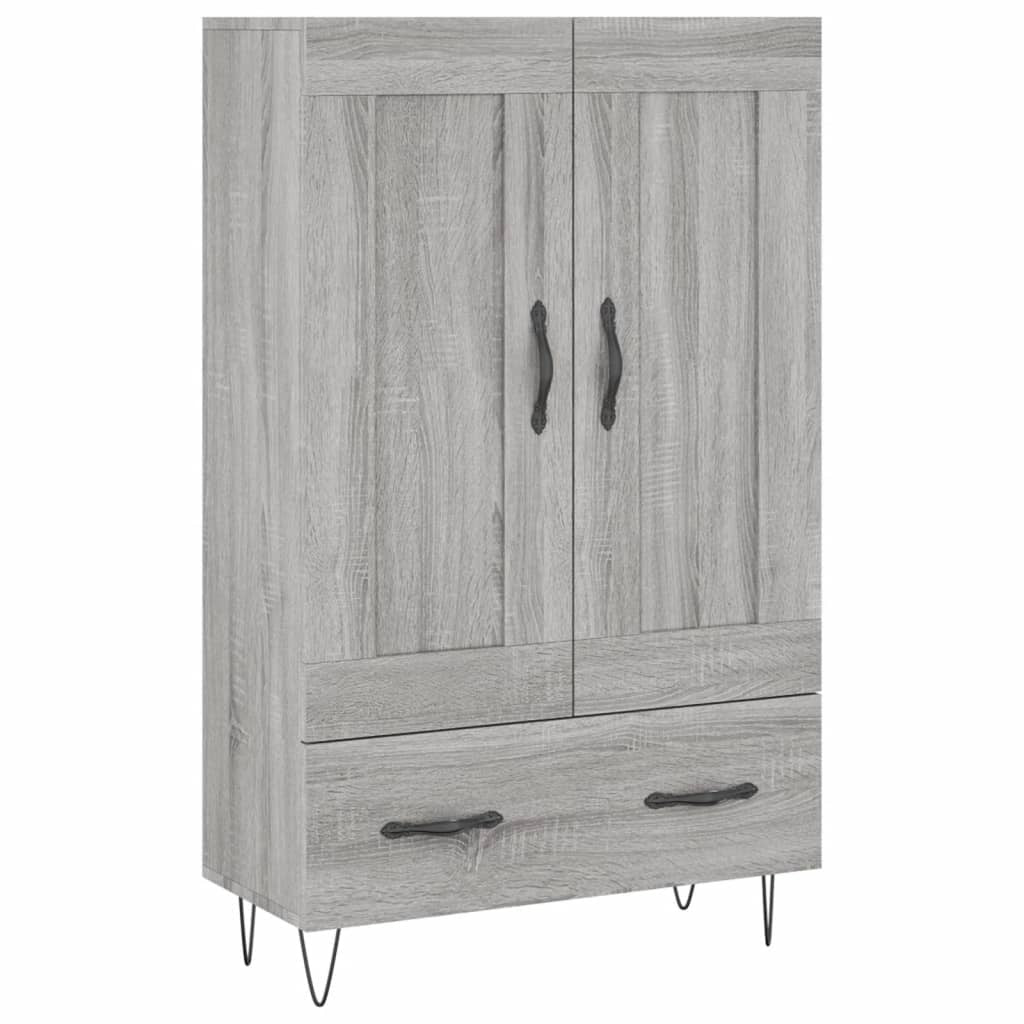 Highboard Grey Sonoma 69.5x31x115 cm Engineered Wood