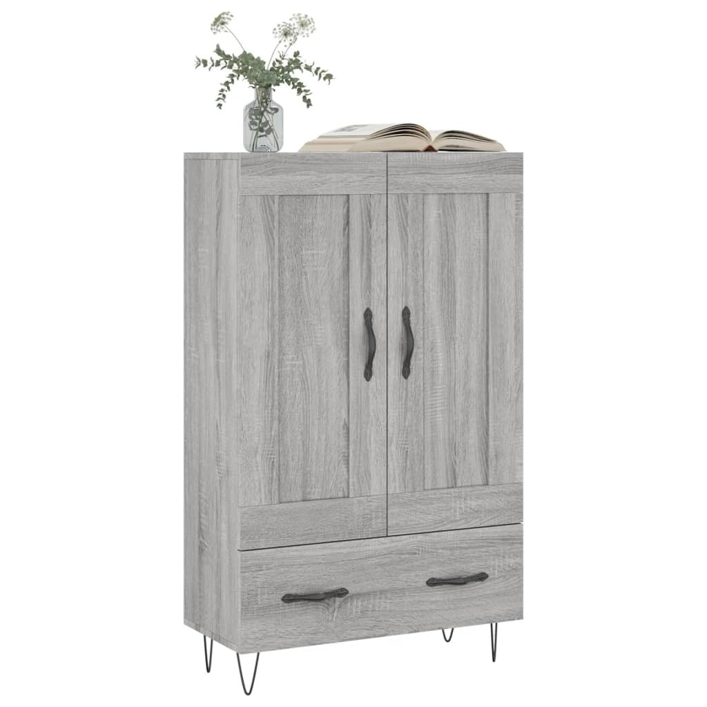 Highboard Grey Sonoma 69.5x31x115 cm Engineered Wood