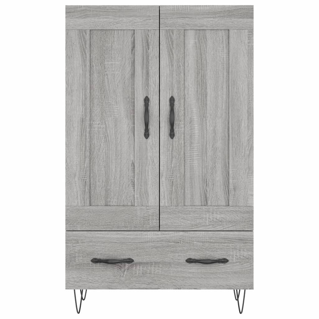 Highboard Grey Sonoma 69.5x31x115 cm Engineered Wood