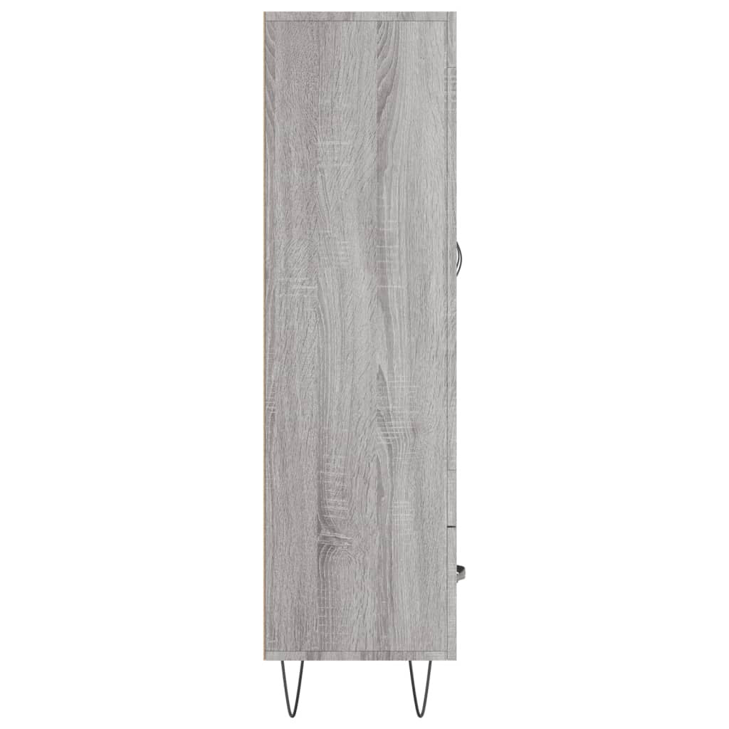 Highboard Grey Sonoma 69.5x31x115 cm Engineered Wood