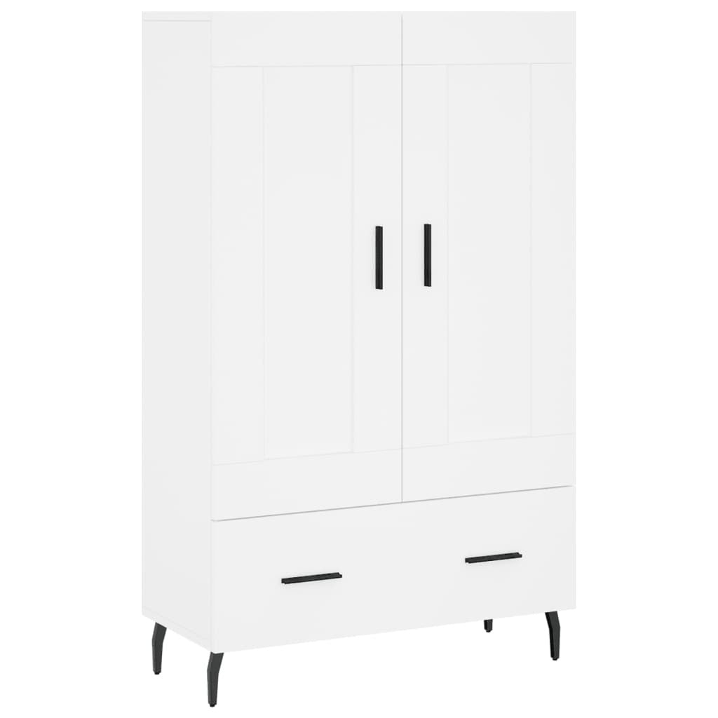 Highboard White 69.5x31x115 cm Engineered Wood