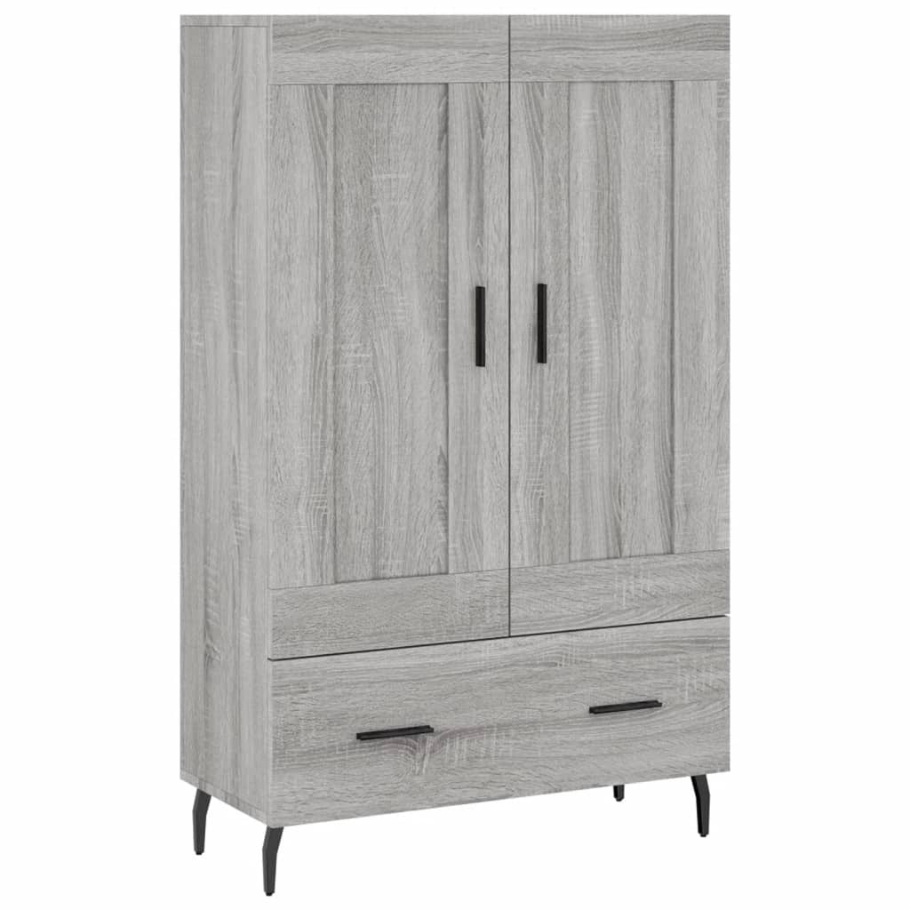 Highboard Grey Sonoma 69.5x31x115 cm Engineered Wood