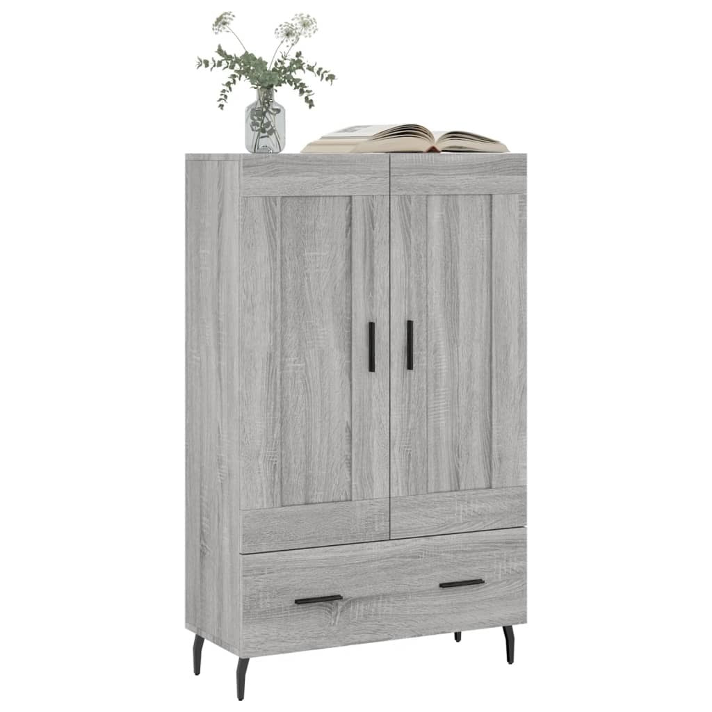 Highboard Grey Sonoma 69.5x31x115 cm Engineered Wood
