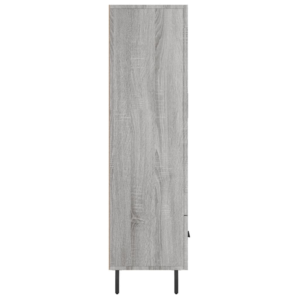 Highboard Grey Sonoma 69.5x31x115 cm Engineered Wood