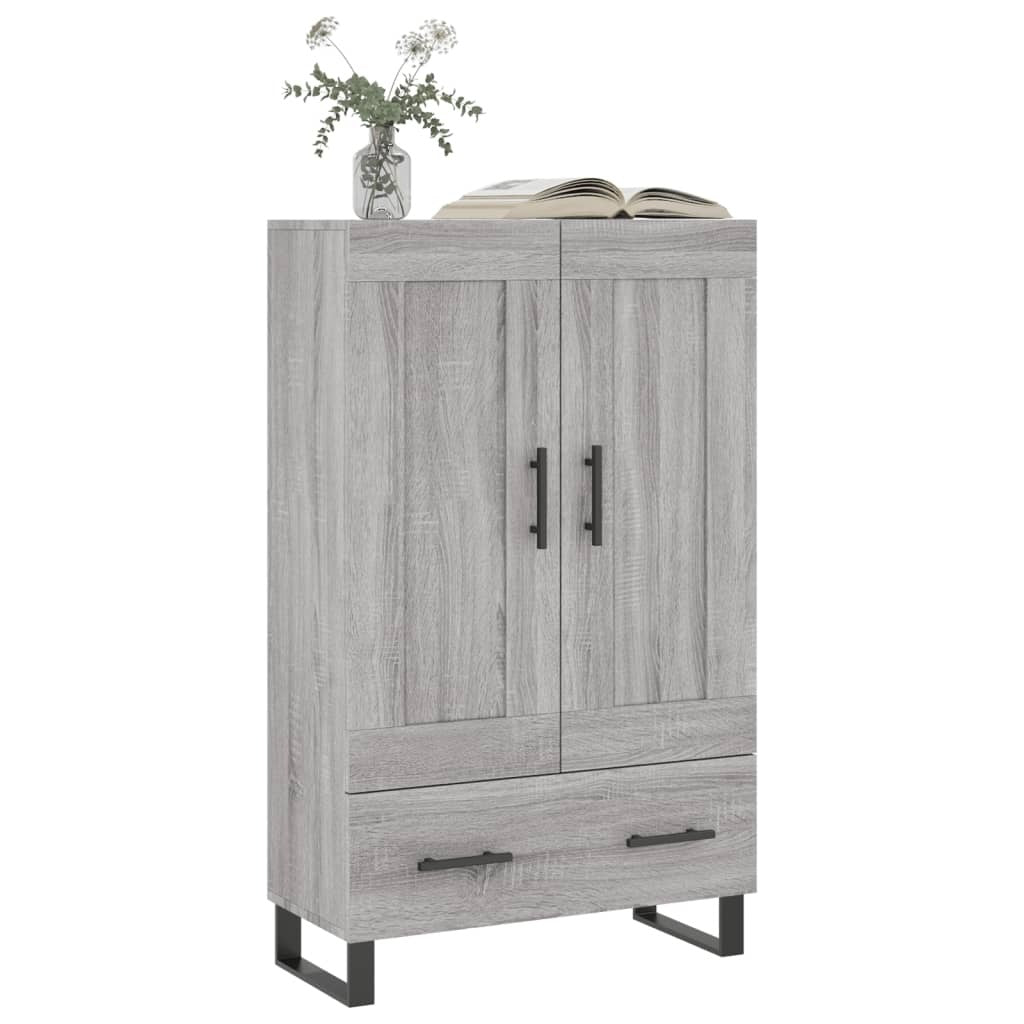 Highboard Grey Sonoma 69.5x31x115 cm Engineered Wood