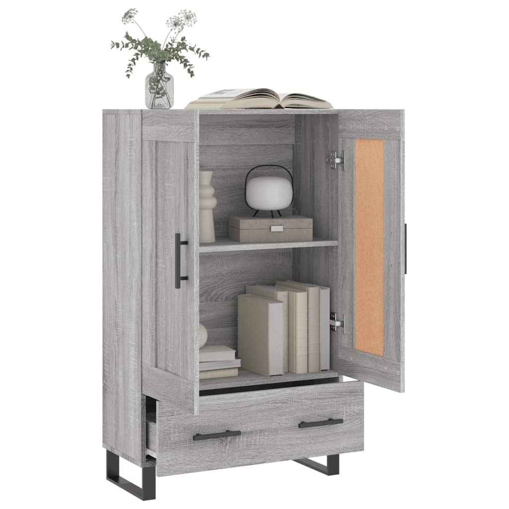 Highboard Grey Sonoma 69.5x31x115 cm Engineered Wood