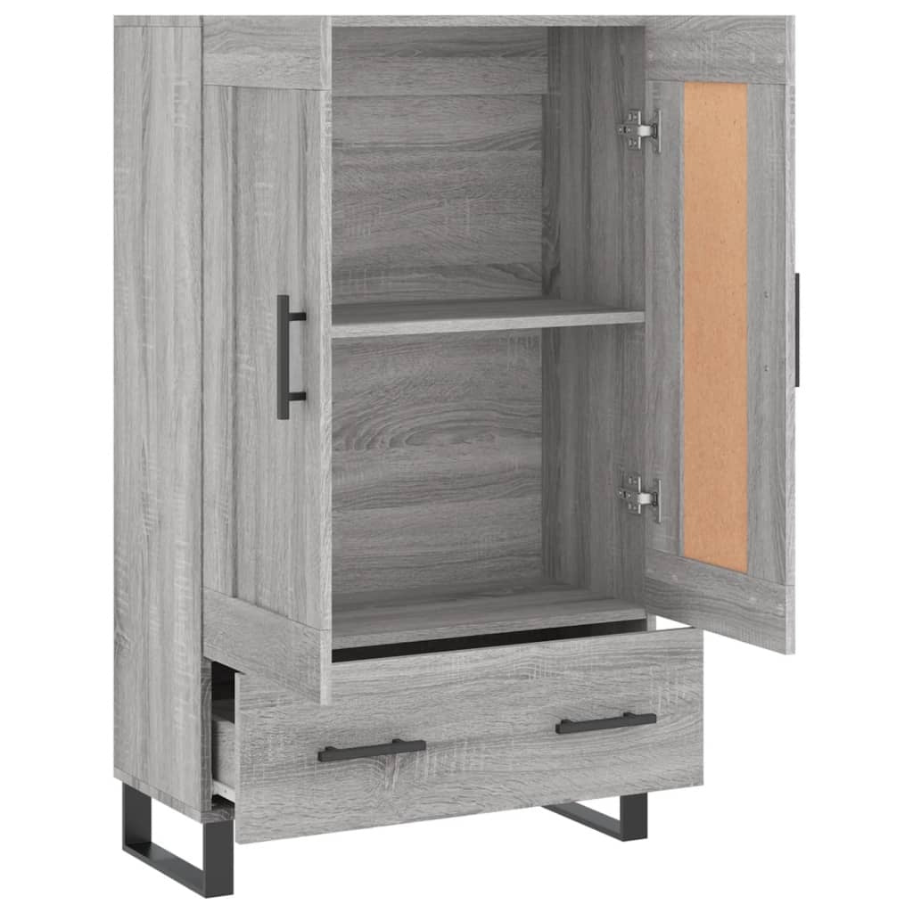 Highboard Grey Sonoma 69.5x31x115 cm Engineered Wood