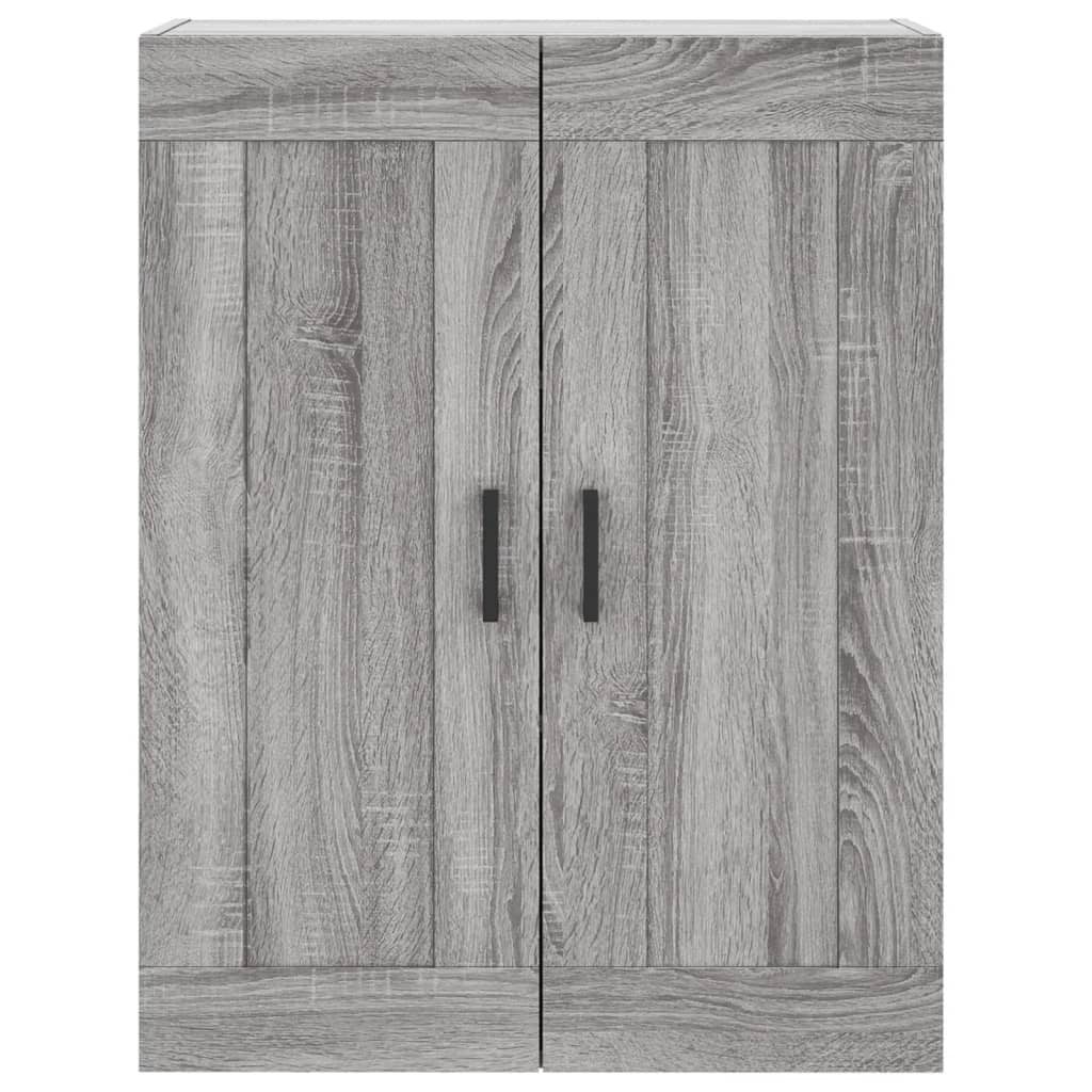 Wall Mounted Cabinet Grey Sonoma 69.5x34x90 cm Engineered Wood