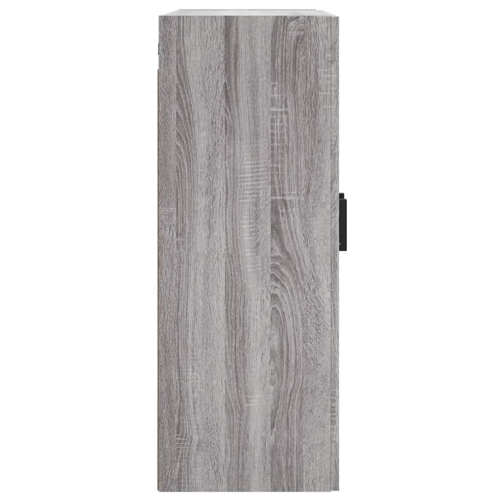 Wall Mounted Cabinet Grey Sonoma 69.5x34x90 cm Engineered Wood