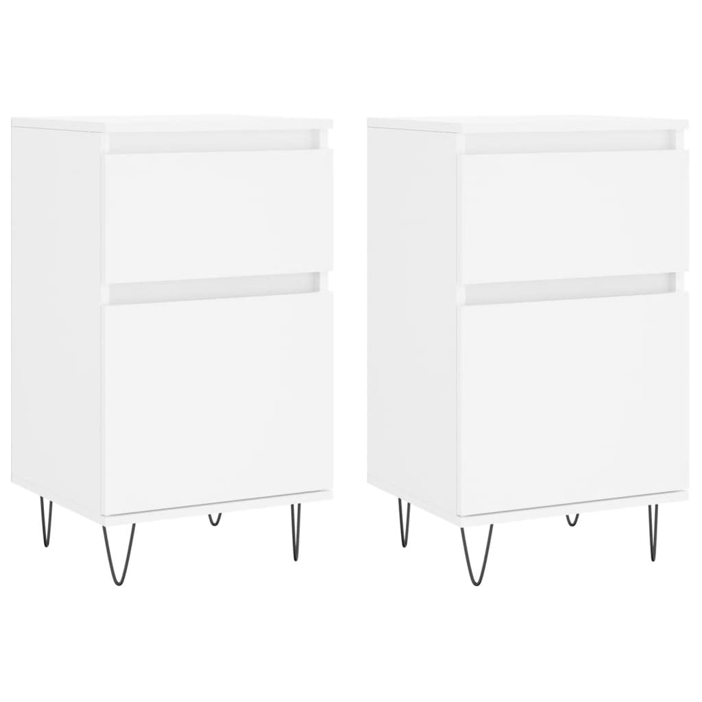 Sideboards 2 pcs White 40x35x70 cm Engineered Wood