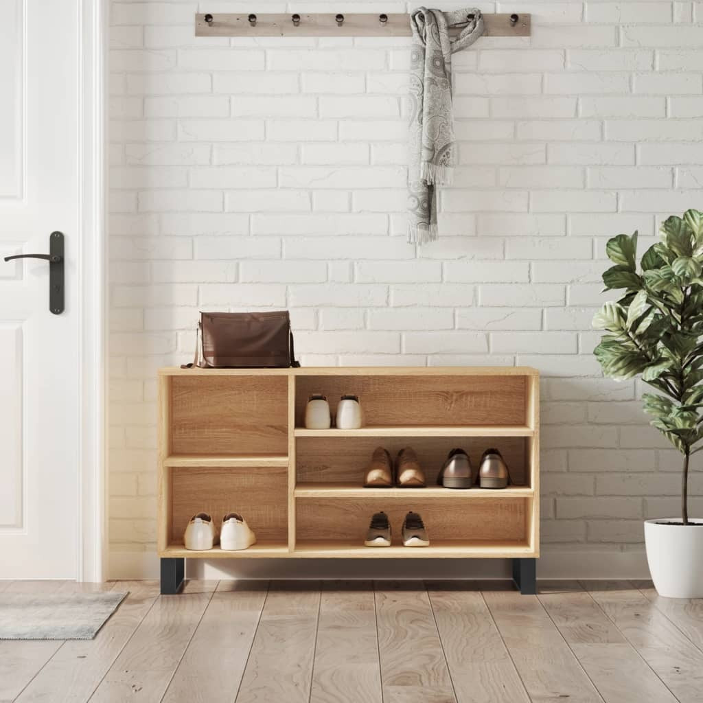 Shoe Cabinet Sonoma Oak 102x36x60 cm Engineered Wood