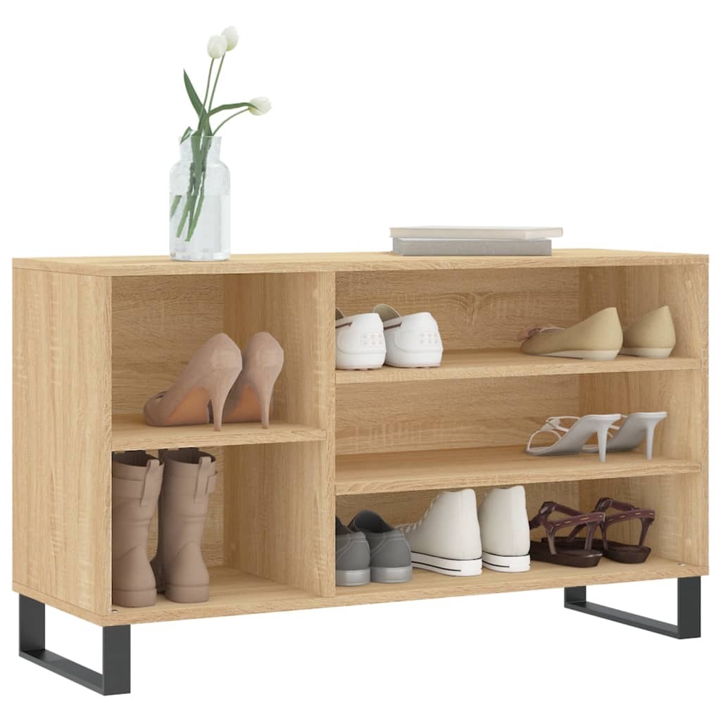 Shoe Cabinet Sonoma Oak 102x36x60 cm Engineered Wood
