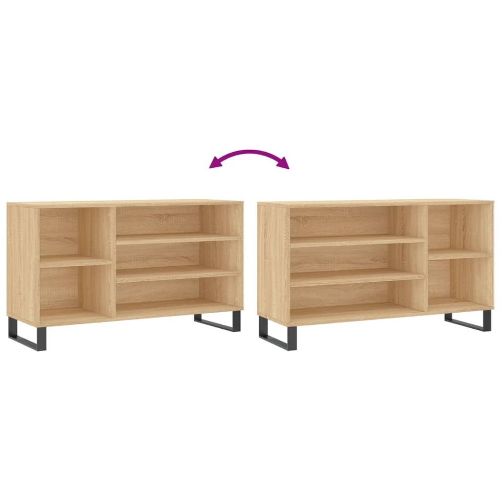 Shoe Cabinet Sonoma Oak 102x36x60 cm Engineered Wood