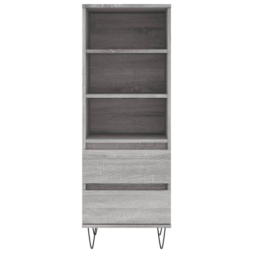 Highboard Grey Sonoma 40x36x110 cm Engineered Wood