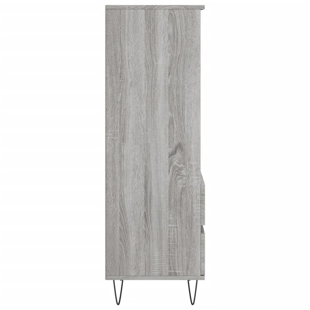Highboard Grey Sonoma 40x36x110 cm Engineered Wood