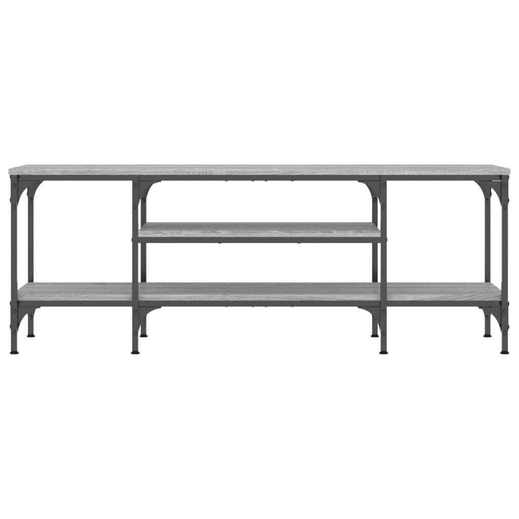 TV Cabinet Grey Sonoma 121x35x45 cm Engineered Wood&Iron