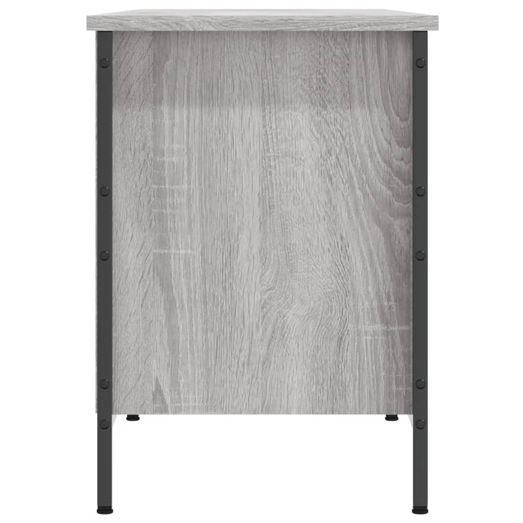 Shoe Cabinet Grey Sonoma 131x35x50 cm Engineered Wood