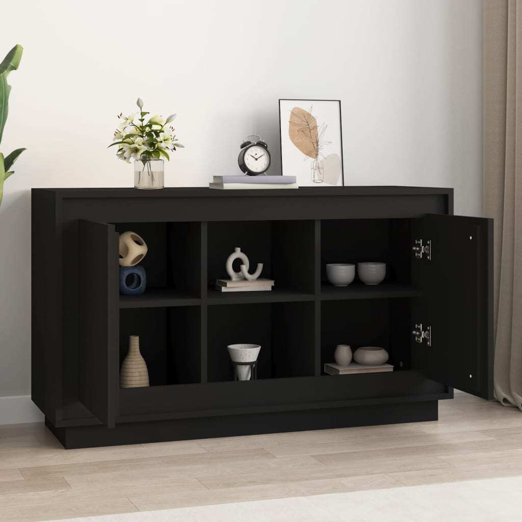 Sideboard Black 102x35x60 cm Engineered Wood