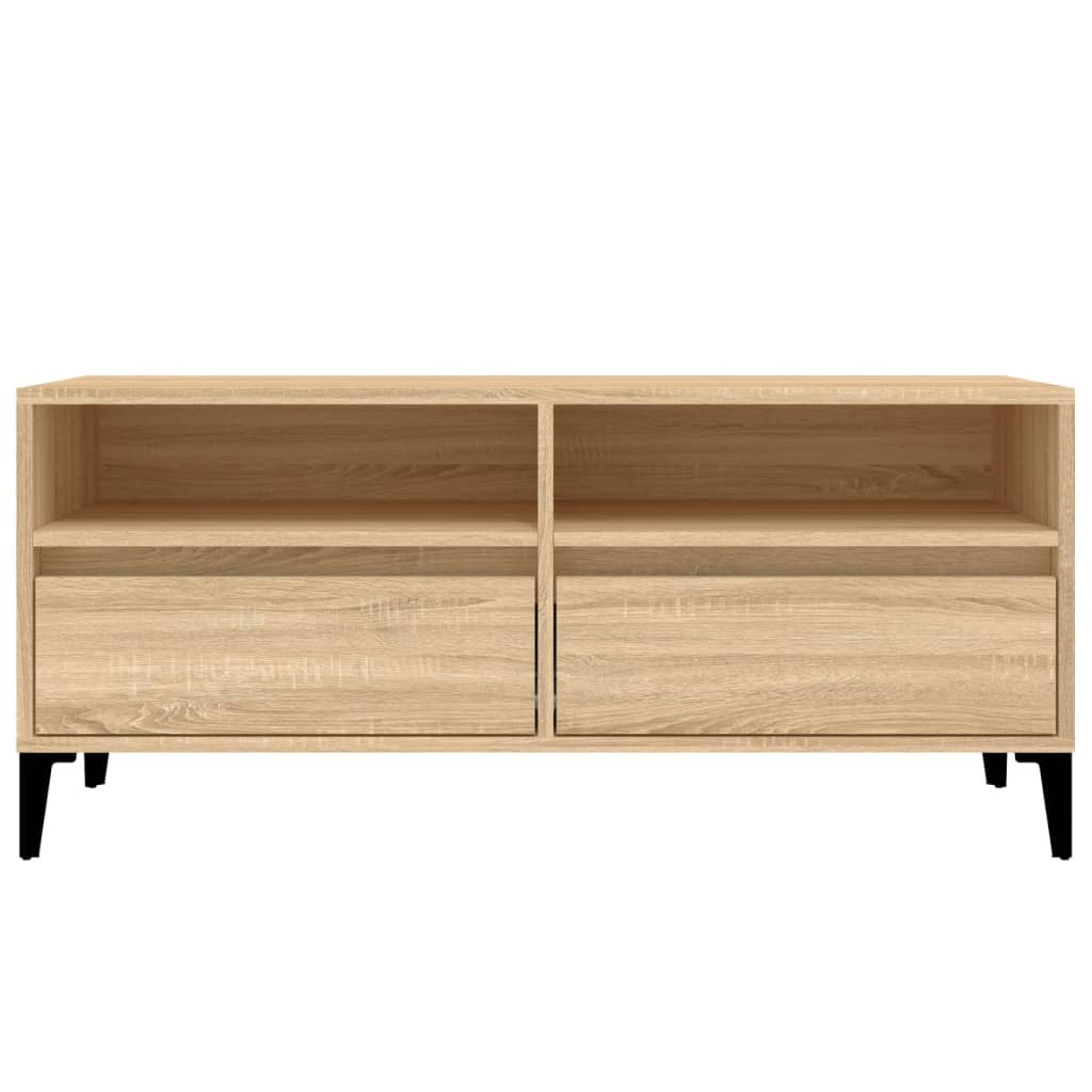 TV Cabinet Sonoma Oak 100x34.5x44.5 cm Engineered Wood