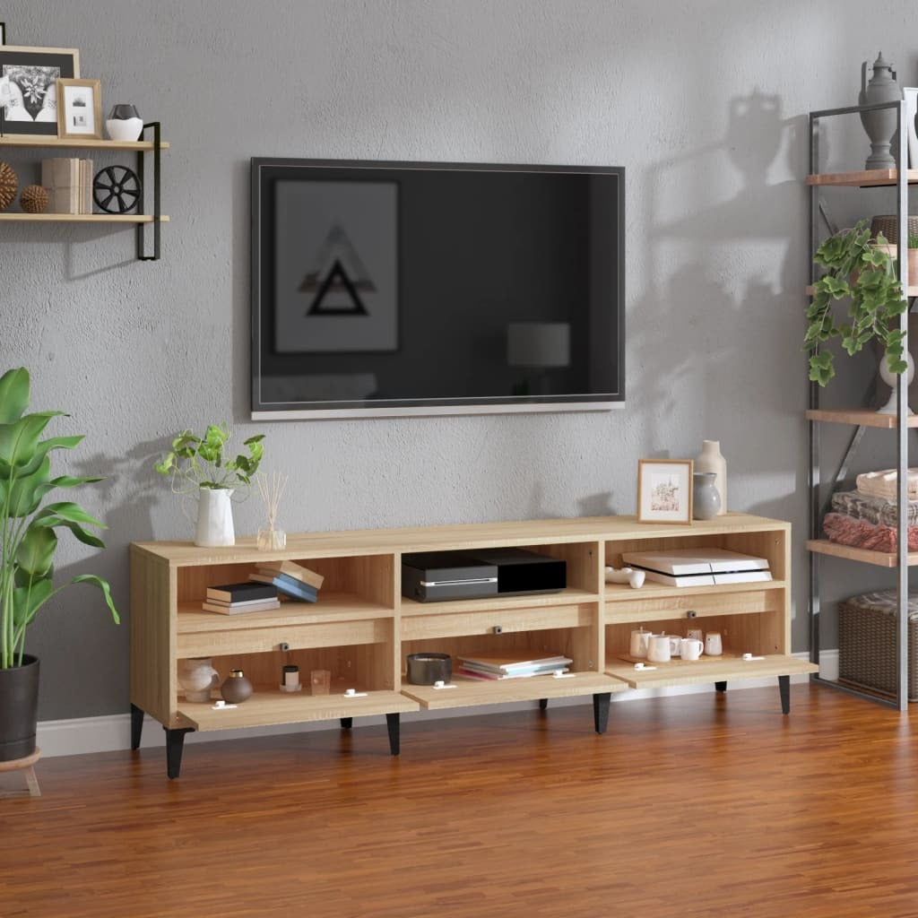 TV Cabinet Sonoma Oak 150x30x44.5 cm Engineered Wood