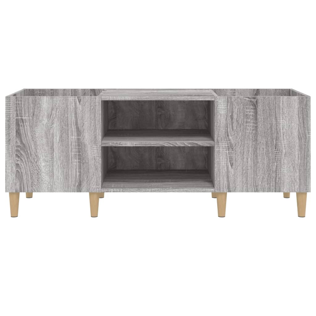 Record Cabinet Grey Sonoma 121x38x48 cm Engineered Wood