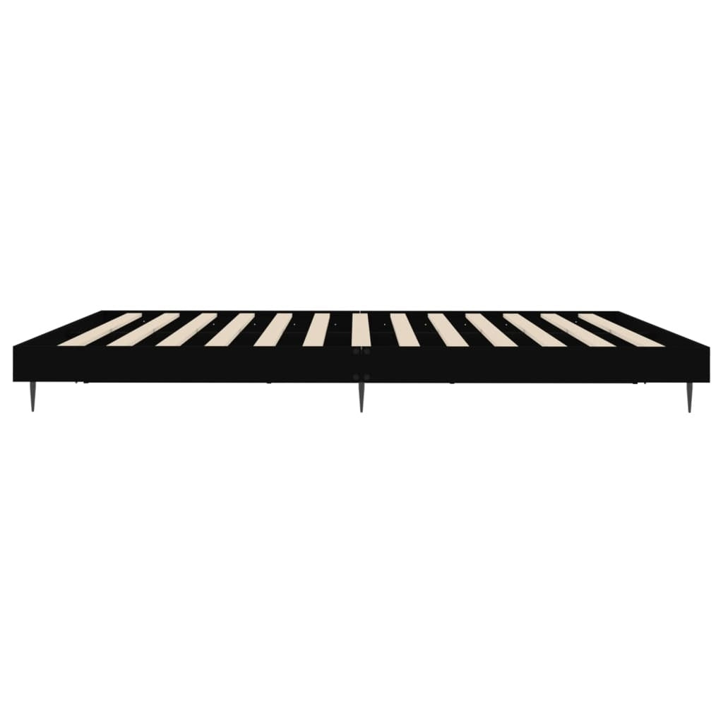 Bed Frame Black 120x200 cm Engineered Wood